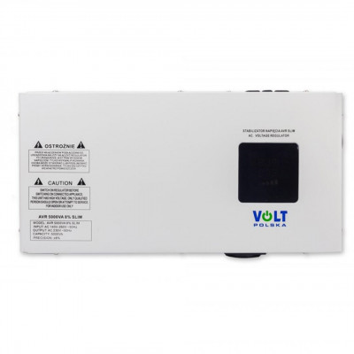 Стабілізатор напруги Volt Polska AVR 5000VA 8% SLIM