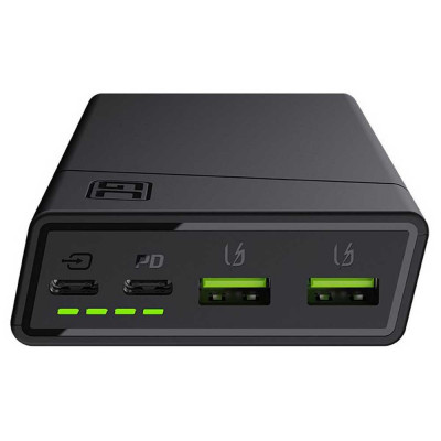 Зовнішній акумулятор (Power Bank) Green Cell GC PowerPlay20 20000mAh, 18W Black (PBGC03)