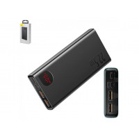 Зовнішній акумулятор (Power Bank) Baseus Adaman Metal Digital Display 20000mAh 22.5W 2021 Editon Black (PPAD000101, PPADM20S)