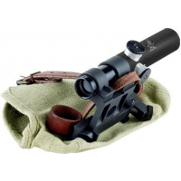 PU scope with a steel mount in Black