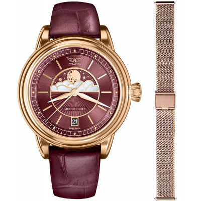 Жіночий годинник Aviator V.1.33.2.265.4-W-SET