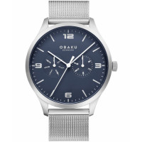 Чоловічий годинник Obaku Ask Cyan V249GMCLMC