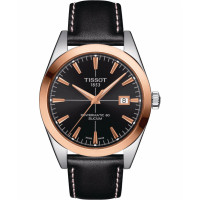 Чоловічий годинник Tissot Gentleman Powermatic 80 Silicium 18K Gold Bezel T927.407.46.051.00 (T9274074605100)