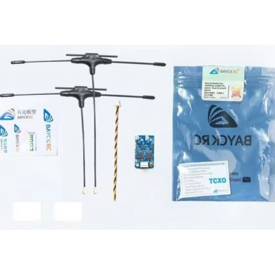 Приймач RX ELRS Dual Band Gemini 900MHz/2.4GHz LR1121 з двома антенами 80 мм+120 мм BAYCKRC