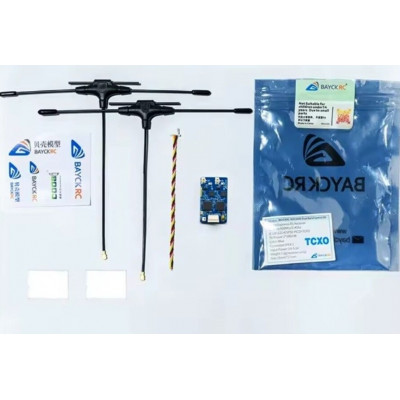 Приймач RX ELRS Dual Band Gemini 900MHz/2.4GHz LR1121 з двома антенами 120 мм+120 мм BAYCKRC