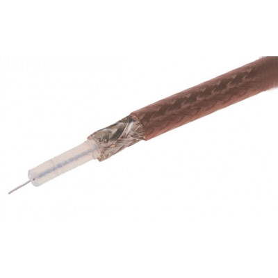 Кабель антенний QJ RG174 PTFE коричневий (200 метрів)