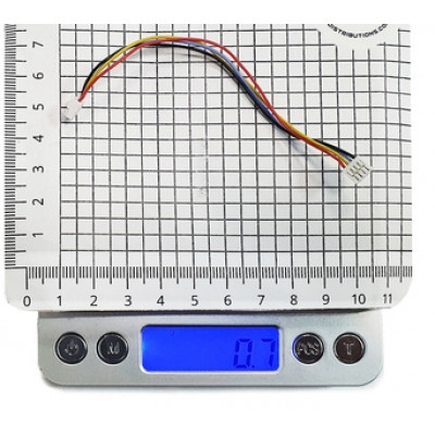 50 шт - Кабель силіконовий Micro JST-GH F 4 pin - Micro JST-GH F 4 pin (105 мм)