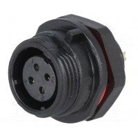 50 шт - Конектори WEIPU SP1312/S4 4pin мама IP68