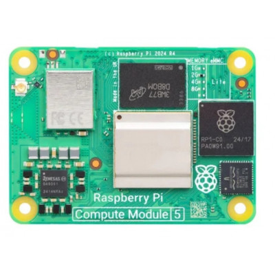 Обчислювальний модуль Pi Compute Module 5 (CM5) 8GB RAM 16GB eMMC Rev5 + WIFI CM5108016 Raspberry
