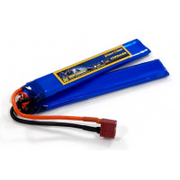 Аккумулятор для страйкбола Giant Power (Dinogy) Li-Pol 1300 мАч 7.4 В 130x21x6,5 мм T-Plug 25C