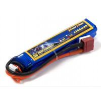 Аккумулятор для страйкбола Giant Power (Dinogy) Li-Pol 1300 мАч 7.4 В 95x18,5x17 мм T-Plug 25C