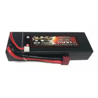 Акумулятор для радіокерованої машинки Giant Power (Dinogy) Li-Pol 7500 мАг 7.4 В Hardcase 139x46x25 мм T-Plug 100C