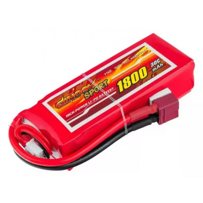 Акумулятор для радіокерованої моделі Dinogy Li-Pol 1800 мАг 11.1 В 84x35x24 мм T-Plug 30C
