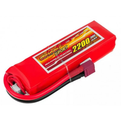 Акумулятор для радіокерованої моделі Dinogy Li-Pol 2200 мАг 11.1 В 110x36x22 мм T-Plug 30C