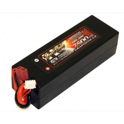 Аккумулятор для радиоуправляемой машинки Giant Power (Dinogy) Li-Pol 7500 мАч 11.1 В Hardcase 139x46x38 мм T-Plug 100C