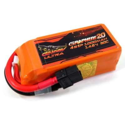 Аккумулятор для квадрокоптера Dinogy ULTRA G2.0 Li-Pol 1000 мАч 14.8 В 76x27x34 мм XT60 80C