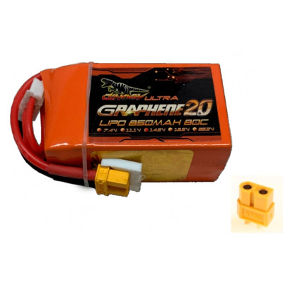 Аккумулятор для радиоуправляемой модели Dinogy G2.0 Li-Pol 850 мАч 14.8 В 4S XT60 80C