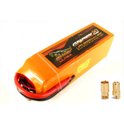 Аккумулятор для радиоуправляемой модели Dinogy G2.0 Li-Pol 5000 мАч 22.2 В 6S Bullet 6mm 80C
