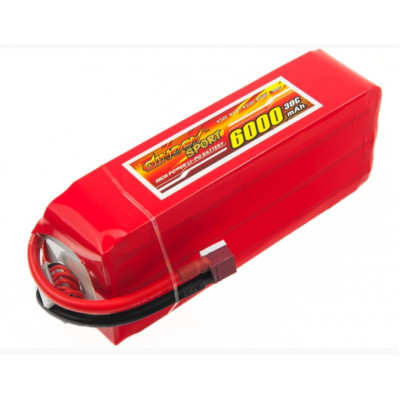 Аккумулятор для радиоуправляемой модели Dinogy Li-Pol 6000 мАч 22.2 В 66x44x163 мм T-Plug 30C