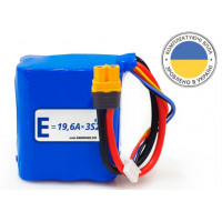 Аккумуляторная батарея для дрона 3S2P Energy Life 9800 мАч EVE 21700-50E Li-Ion 12AWG XT60-F (001)