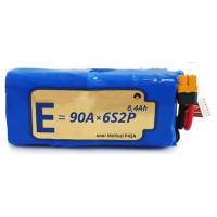 Аккумуляторная батарея для дрона 6S2P Energy Life 8400мАч 90A Moliсel 21700-P42A Li-Ion (горизонтальная сборка)