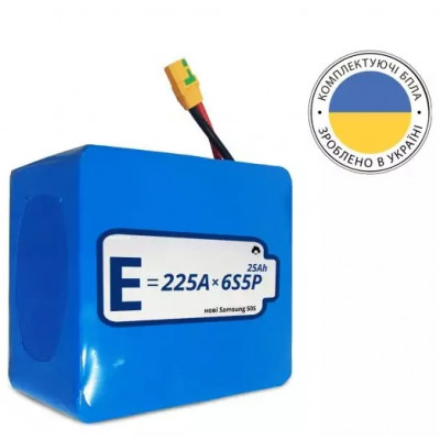 Акумуляторна батарея 6S5P Energy Life 25000 мАч Samsung SDI 21700-50S Li-Ion 10AWG XT90S-F (001)