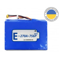Аккумуляторная батарея 7S6P Energy Life 30000 мАч 21700-50S Li-Ion 13AWG XT60-F (001)