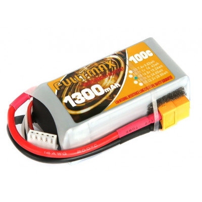 Акумулятор Fullymax 14.8V 1300mAh Li-Po 4S 100C XT60 (180-220mm FPV Drone)