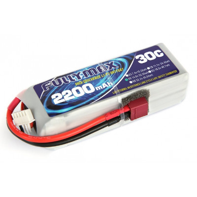 Fullymax 14,8 В 2200 мАг Li-Po 4S 30C T-plug акумулятор