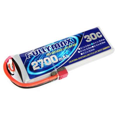 Акумулятор Fullymax 11.1V 2700mAh Li-Po 3S 30C T-plug