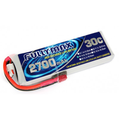 Fullymax 14,8 В 2700 мАг Li-Po 4S 30C T-plug батарея