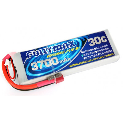 Акумулятор Fullymax 14.8V 3700mAh Li-Po 4S 30C T-plug