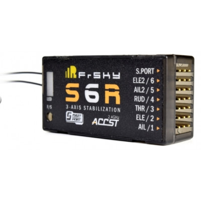 Приймач 6к FrSky S6R з 3-осьовою стабілізацією