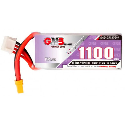 Акумулятор GNB 11.4V 1100mah 60C 3S1P HV XT30U