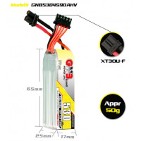 Акумулятор GNB 15.2V 530mah 90C 4S1P HV LONG TYPE XT30U