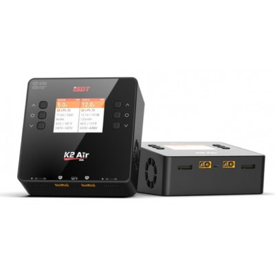Зарядний пристрій дуо універсальний ISDT K2 AIR 20A AC/DC 200W/500W з блоком живлення