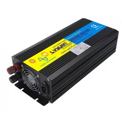 ДБЖ інвертор з зарядкою LVYUAN 2000 Вт 24 В до 220V AC синусоїдальний інвертор