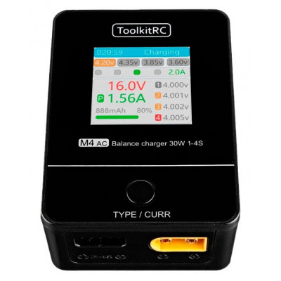 Зарядний пристрій 30W 2.5A 1-4S XT60 M4AC ToolkitRC