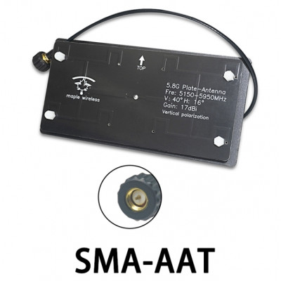 Антена 5.5GHz Maple патч 17dB SMA для трекера