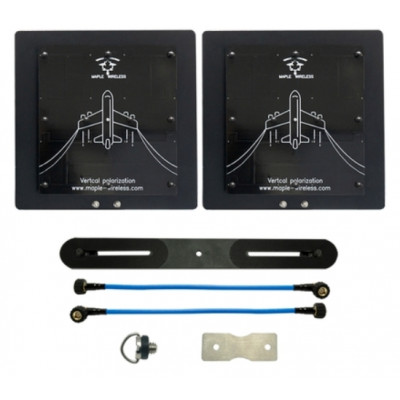 Антени 5.5GHz 2шт Maple патч 21dB RP-SMA комплект