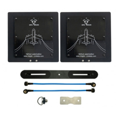 Антени 4.9GHz 2шт Maple патч 21dB RP-SMA комплект