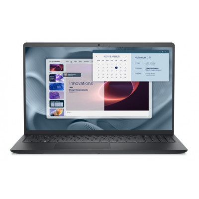 Ноутбук Dell Pro 15 Essential (PV1255R58512UBU) 15.6" Full HD, IPS,120 Гц, AMD Ryzen 5 7520 до 4.3 ГГц, 8 ГБ, SSD 512 ГБ, AMD Radeon 610M, Free Dos, чорний