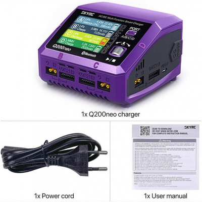 Зарядний пристрій кватро 200W/400W з блоком живлення Q200neo SkyRC