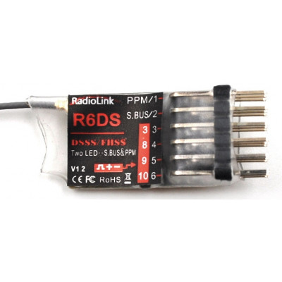Приймач 6к Radiolink R6DS SBUS PPM для авіамоделей