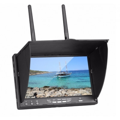 Дисплей FPV 7" Readytosky 800x480 DVR Diversity 5.8 ГГц без синього екрану з акумулятором.