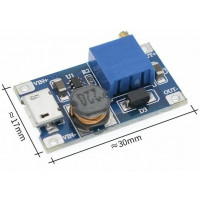 Регулятор напруги MT3608 2A 2V-24V - 5-28V 2A підвищує