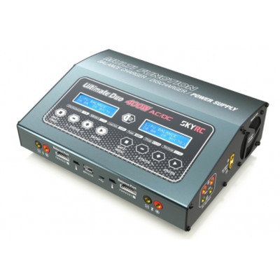 Зарядний пристрій дуо SkyRC D400 20A/400W з/БЖ універсальний (SK-100123)