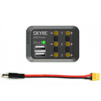 Розгалужувач живлення SkyRC SK-600114-02 з USB (DC MALE)