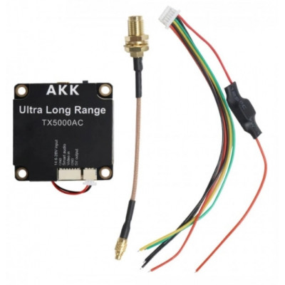 Відеопередавач (VTX) AKK Ultra Long Range 5W 4.9G-6G 96CH (TX5000AC)