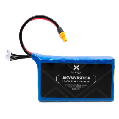 Акумуляторний блок Vinga Li-ion 6S2P 11000mAh з балансувальним дротом (JHY Li-Ion 21700 5500mAh) (V6S2P-11000MAH)